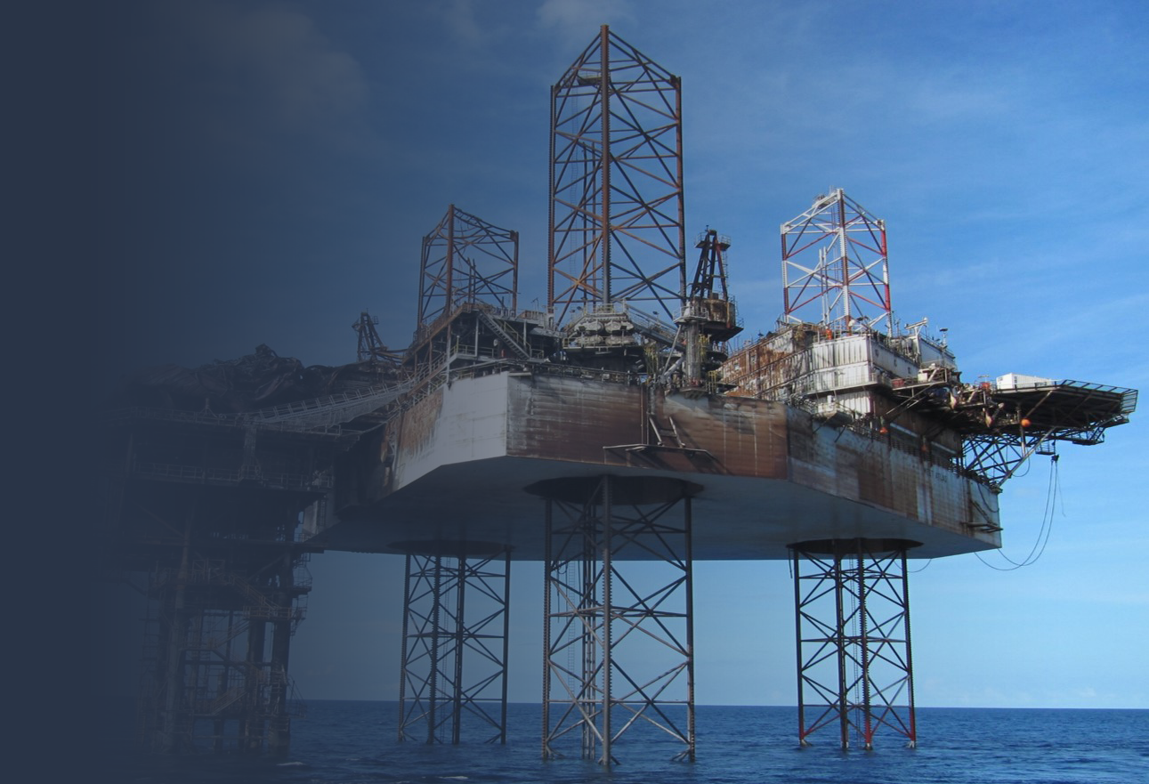 Oil rig banner photo