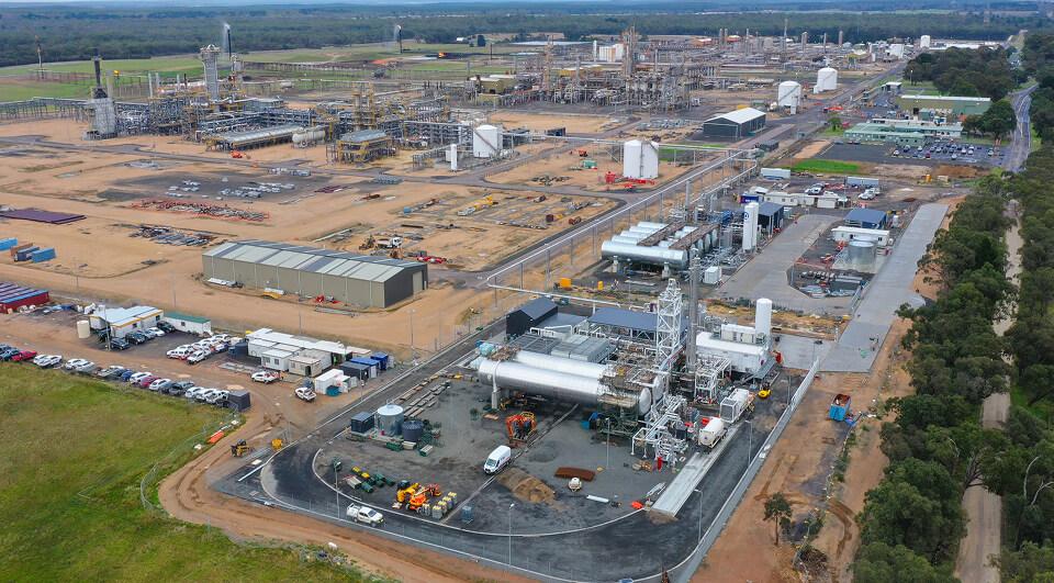 Aerial photo of a chemical plant
